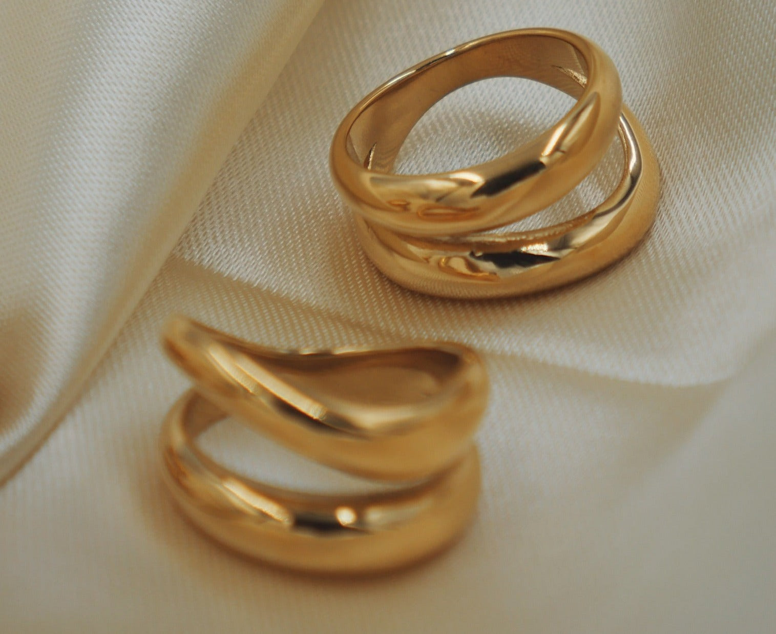 Summer - 18K Gold Plated Stainless Steel Ring