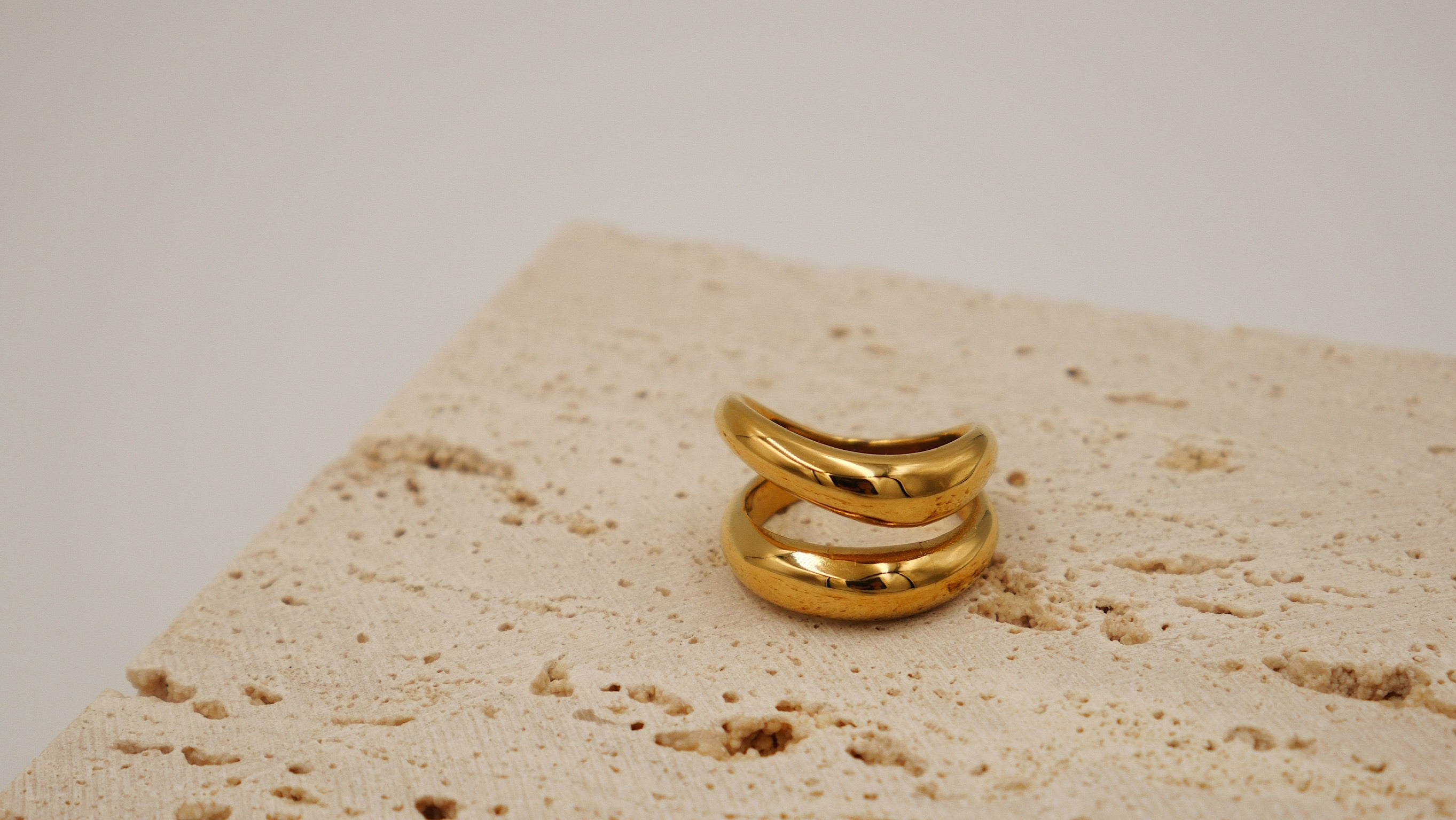 Summer - 18K Gold Plated Stainless Steel Ring