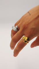 Charl - 18K Gold Plated Adjustable Ring