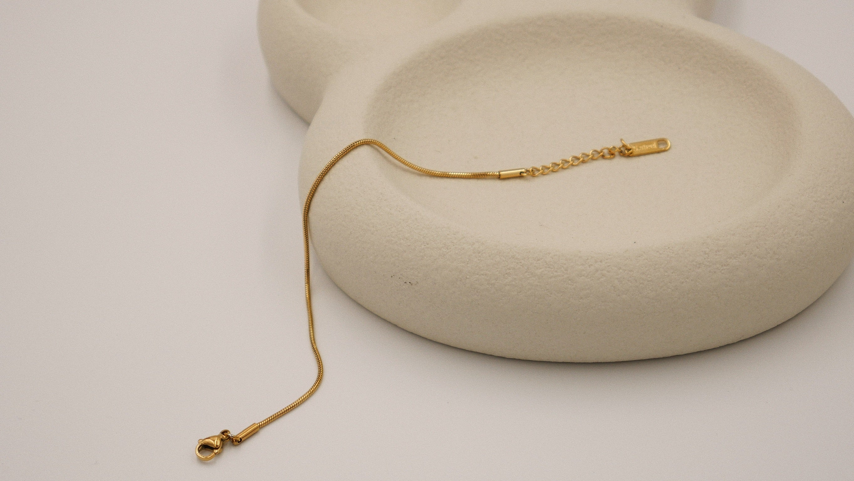 Ivy - Sleek Gold Plated Snake Chain Bracelet