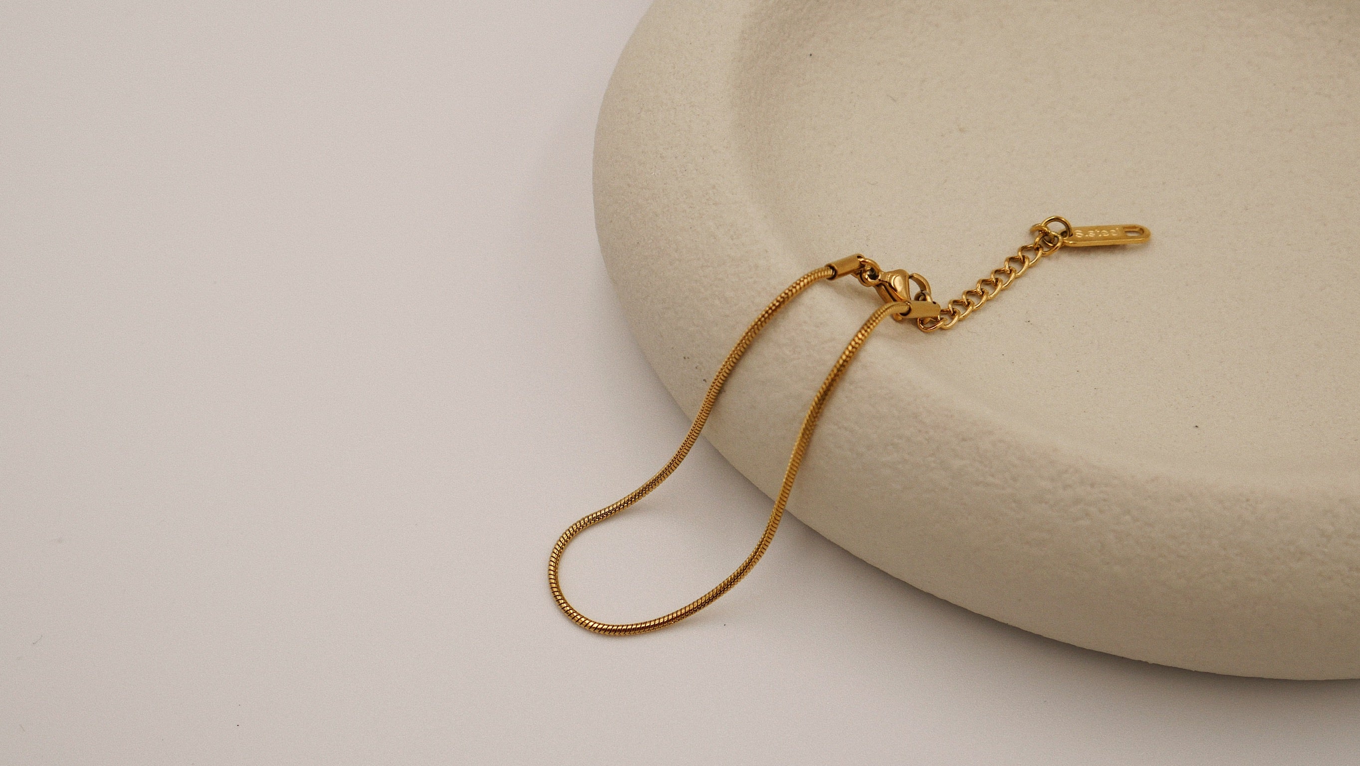 Ivy - Sleek Gold Plated Snake Chain Bracelet